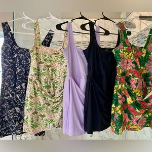 Old Navy Women's One Piece Swimsuits - Floral, Lavender, Black, Tropical